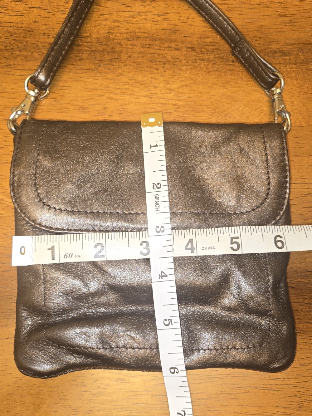 Latico Black Leather Mini  Crossbody with Flap - Picture 6 of 6